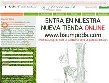 Tablet Screenshot of baumjardineria.com
